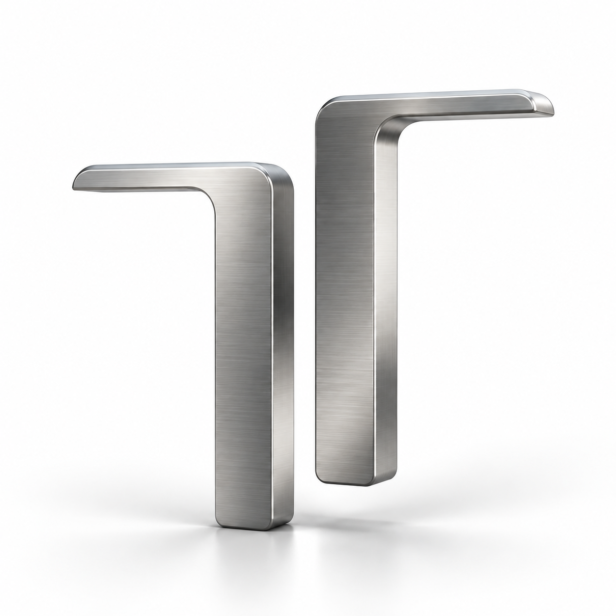 TREXO symbol sculpted in brushed silver
